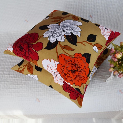 牡丹の花柄クッションカバー4