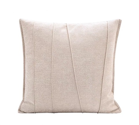 お洒落なベージュのクッションカバー