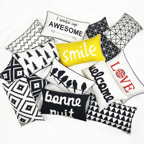 網目柄のクッションカバー2