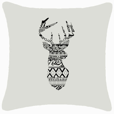 北欧トナカイモチーフのクッションカバー