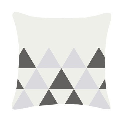 三角形モノトーン・クッションカバー