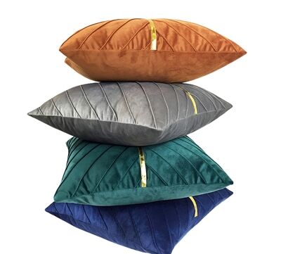 中央にラインの入ったクッションカバー2