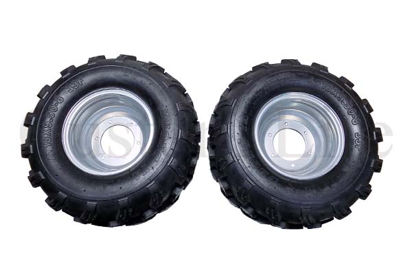 バギー、ジャイロ8インチ ジャイロ 6穴 8インチ てっちんホイール オフロードタイヤ SET