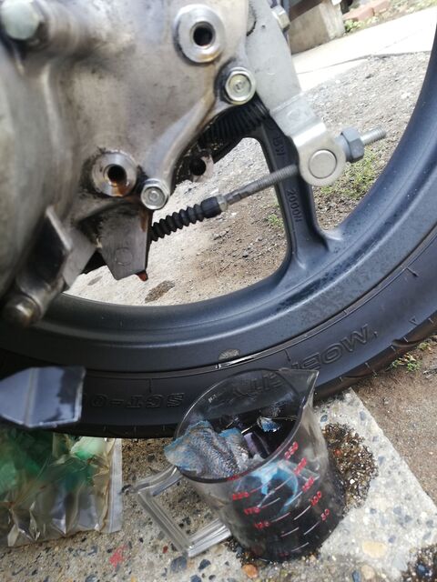 Honda Dio110 Jf31 エンジンオイルとギアオイル交換 Mista La Vista