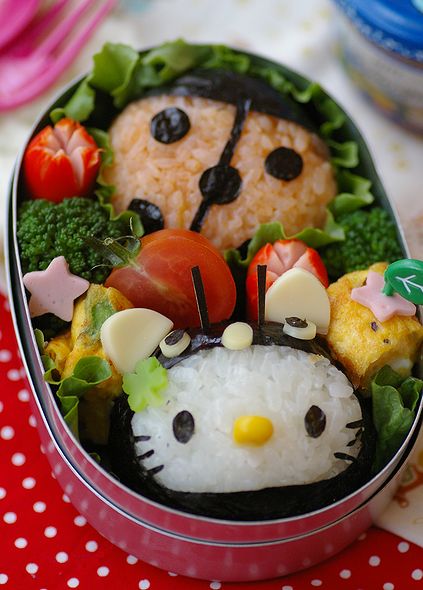 サンリオキャラ弁:てんとう虫キティ弁当