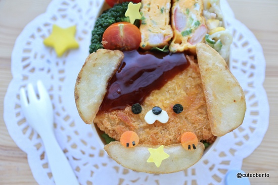 冷凍コロッケ フライドポテト かわいいわんちゃんキャラ弁 きょうのおべんとう Powered By ライブドアブログ