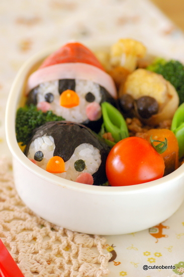 penguin bento