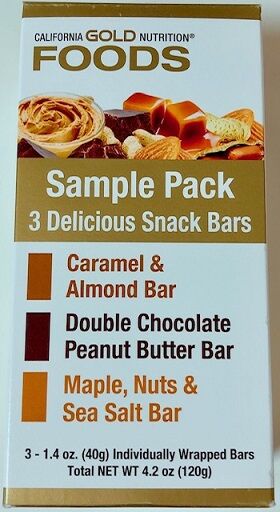 California Gold Nutrition, Sample Snack