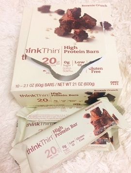 ThinkThin, ハイプロテインバーブラウニークランチ