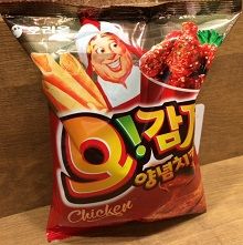 韓国ヤンニョムチキン味スナック菓子