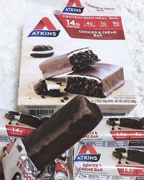 Atkins, ミールバー、クッキーアンドクリームバー