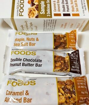 California Gold Nutrition, Sample Snack Bar