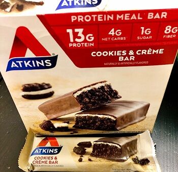 Atkins,ミールバー、クッキーアンドクリームバー