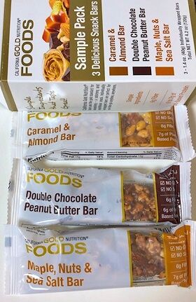 California Gold Nutrition, Snack Bar Pack, 3