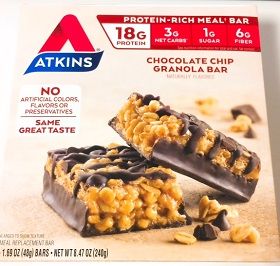 Atkins, Meal、Chocolate Chip Granola Bar