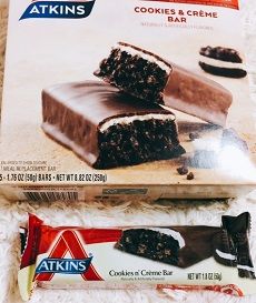 Atkins, Advantage、クッキー＆クリーム・バー感想