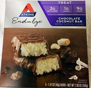 Atkins, エンダルジ、チョコレートココナッツバー