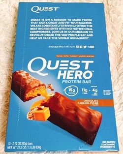 Quest Nutritionプロテインバー、チョコレートキャラメルピーカン