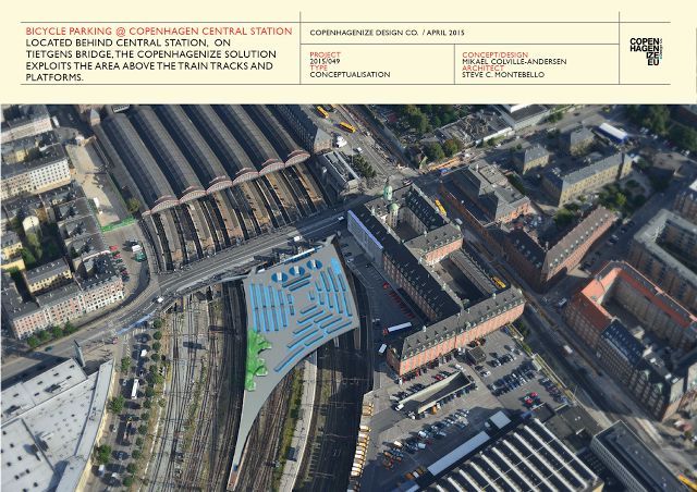 New Bike Parking Spots at Copenhagen Central Station