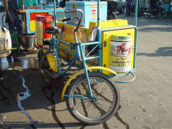 自転車ミルクスタンド