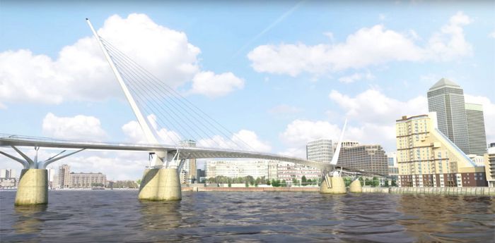 Pedestrian and cycle bridge