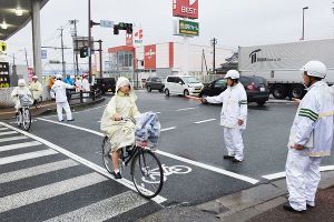マナー街頭指導