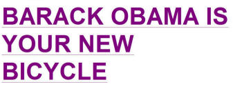 Barack Obama Is Your New Bicycle