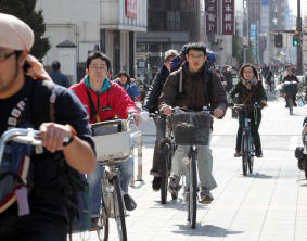 目立つ自転車