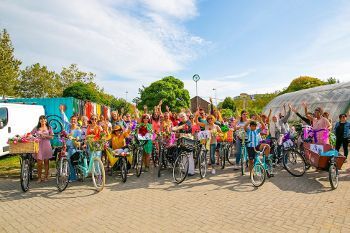 Fancy Women Bike Ride