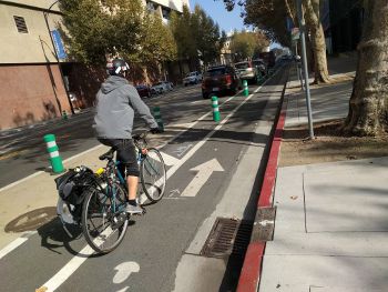 Protected bike lanes