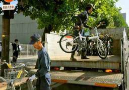 放置自転車一掃