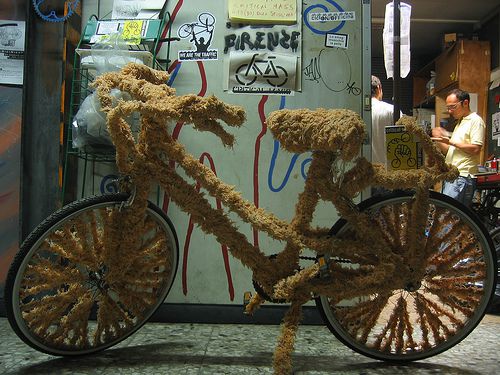 Peluche bike, Photo by m.aquila,licensed under the Creative Commons Attribution ShareAlike 3.0 Unported.