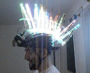 LED mohawk bike helmet, www.ubergizmo.com