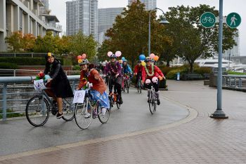 Fancy Women Bike Ride