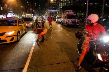 Unauthorized Bike Lanes, cityroom.blogs.nytimes.com