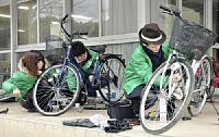 放置自転車を再生