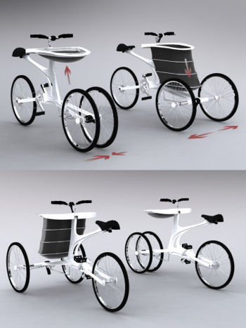 a leisure bike trailer, www.designboom.com