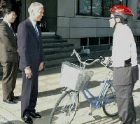 温室効果ガス削減に自転車