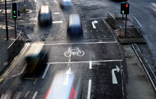 Lorry drivers cycling lessons