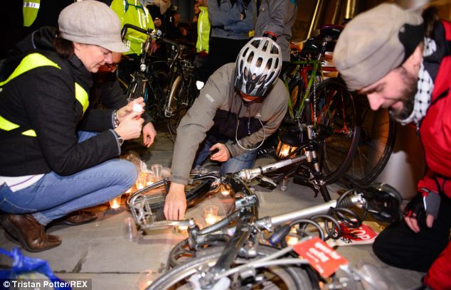 'Die-in'in London, www.dailymail.co.uk