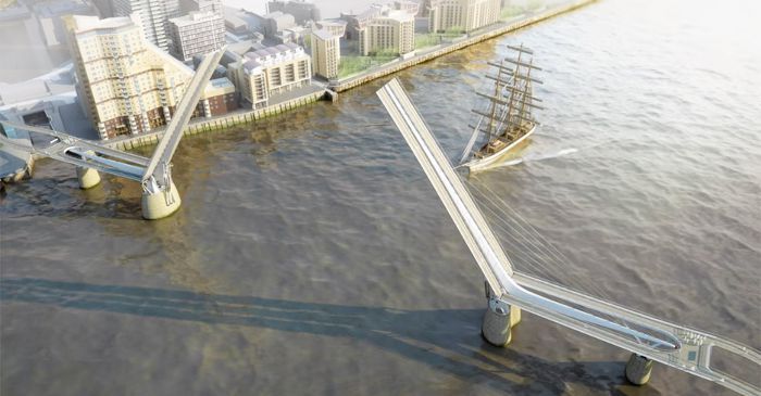 Pedestrian and cycle bridge