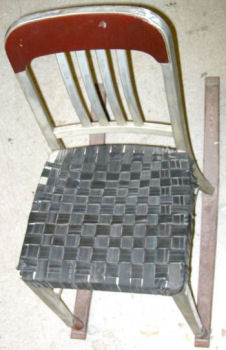 Inner tube chair seat caning, www.makezine.com