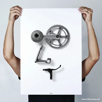 100copies Bicycle Art