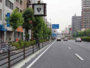車道を仕切るタイプ