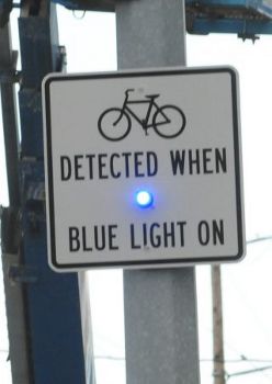 added a blue light