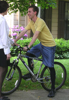 自転車でもパンスト
