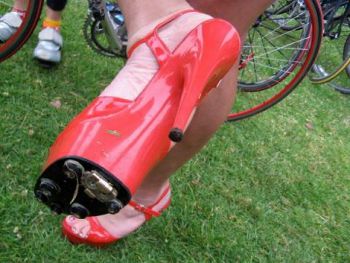 High heel bicycle shoes