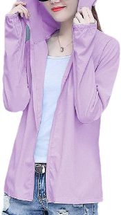 chenshiba-JP Women Summer Sunscreen Hooded Long Sleeve Mask Jacket Coats 3 S