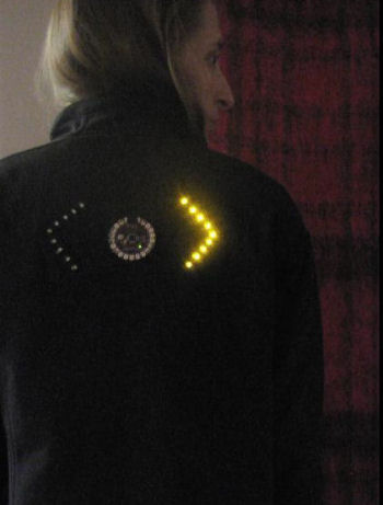 Turn signal bike jacket