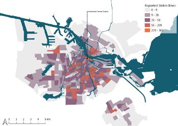 Tracking stolen bikes in Amsterdam